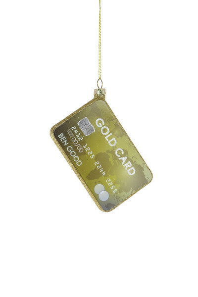 Gold Credit Card Ornament