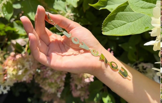 Paula Rosen “I Love You” Bracelet