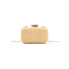 Load image into Gallery viewer, Colony Raffia Bamboo Clutch
