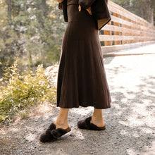 Load image into Gallery viewer, Solei Sea Aspen Fur Clog | Bark