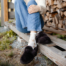 Load image into Gallery viewer, Solei Sea Aspen Fur Clog | Bark