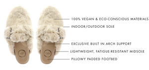 Solei Sea Aspen Fur Clog | Bark