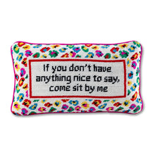Load image into Gallery viewer, Come Sit By Me Needlepoint Pillow