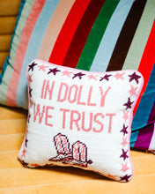 Load image into Gallery viewer, In Dolly We Trust Needlepoint Pillow