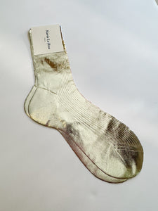 Maria De La Rosa Metallic Socks