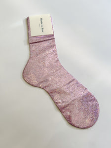 Maria De La Rosa Metallic Socks