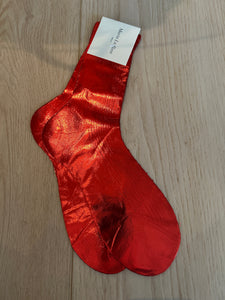 Maria De La Rosa Metallic Socks