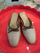 Load image into Gallery viewer, Ann Mashburn Joy Mule | Khaki Coated Raffia