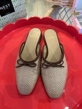 Load image into Gallery viewer, Ann Mashburn Joy Mule | Khaki Coated Raffia