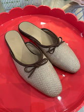 Load image into Gallery viewer, Ann Mashburn Joy Mule | Khaki Coated Raffia