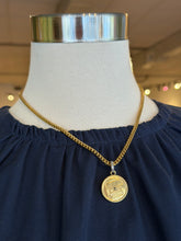 Load image into Gallery viewer, Vintage Chanel Coin Necklace With Diamond Bail