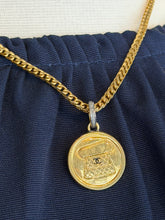 Load image into Gallery viewer, Vintage Chanel Coin Necklace With Diamond Bail