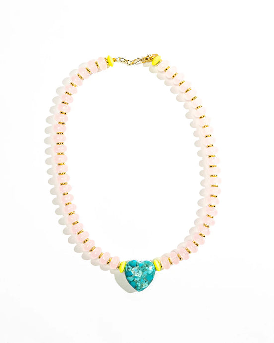 Gather Goods Turquoise Heart Necklace