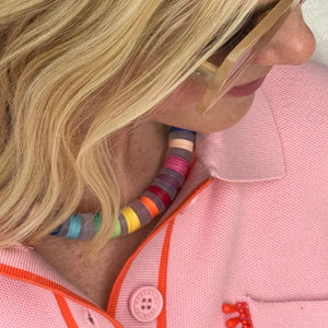 Gather Goods Rainbow Vinyl Necklace
