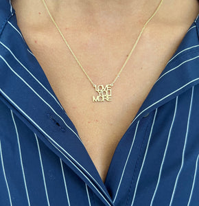 Jennifer Zeuner Love You More “LYM” Mini Necklace
