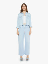 Load image into Gallery viewer, Mother Denim The Super Ex&#39;s Crop Step Fray | Denim Shacket