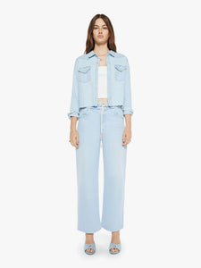 Mother Denim The Super Ex's Crop Step Fray | Denim Shacket