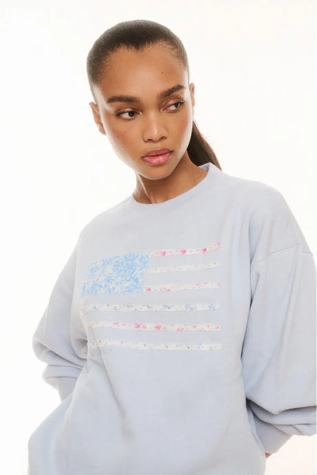 Loveshackfancy Palo Americana Fleece Pullover | Moonstone