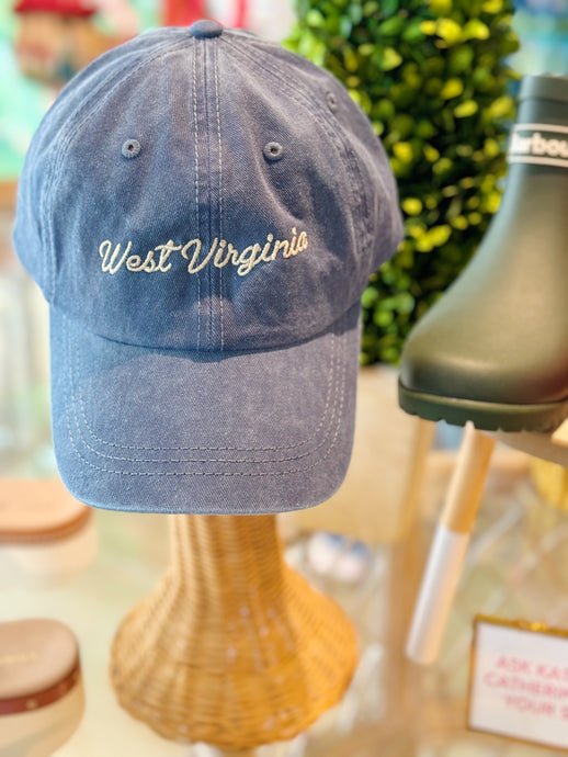 West Virginia Hat | Washed Blue