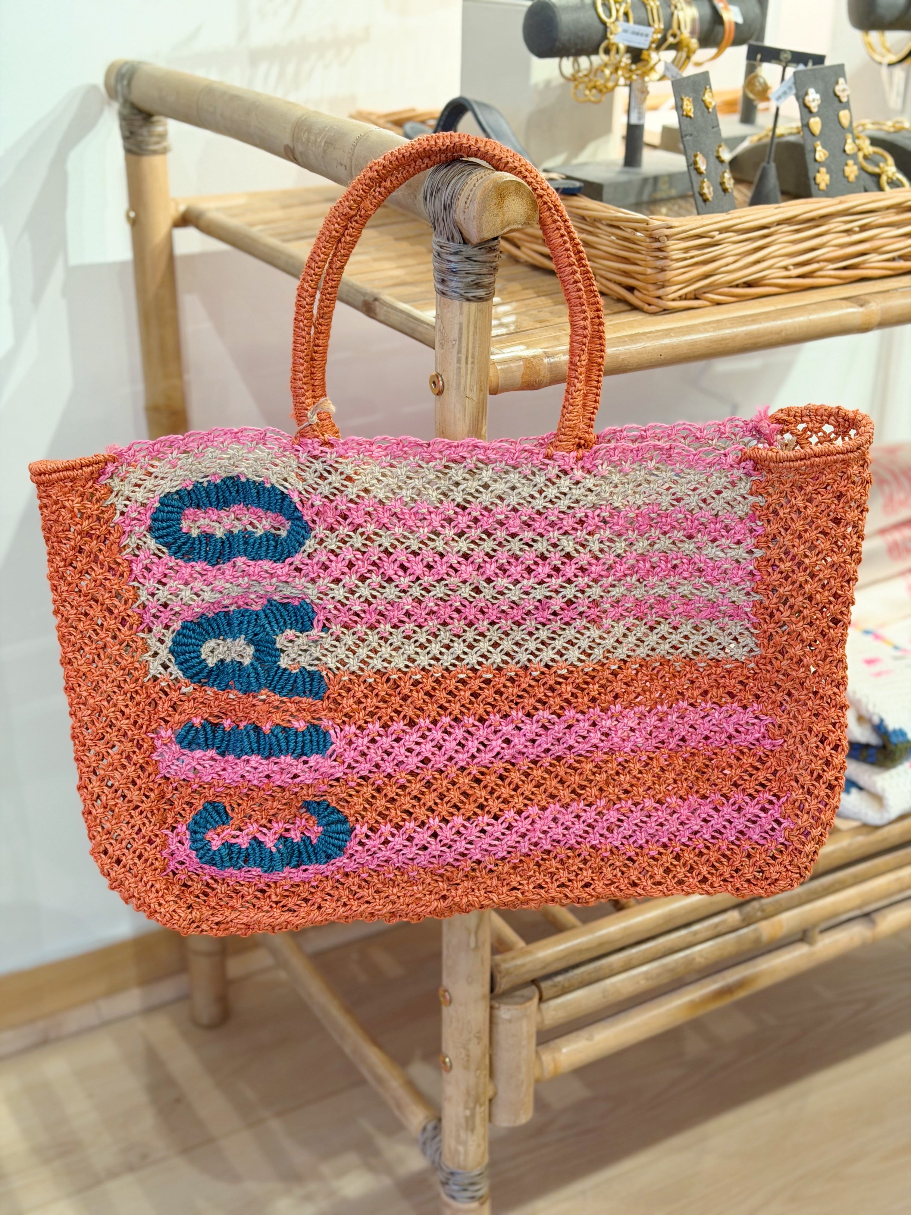The Jackson's London Ciao Jute Tote Bag – Cat & Kate Boutique