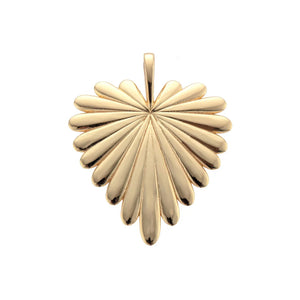 Jane Win LOVE Full Heart Pendant On 18" Drawn Link Chain