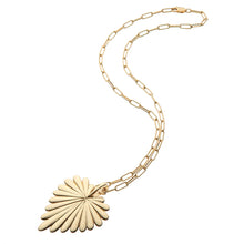Load image into Gallery viewer, Jane Win LOVE Full Heart Pendant On 18&quot; Drawn Link Chain