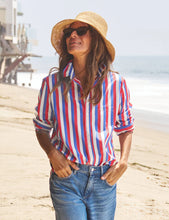 Load image into Gallery viewer, Frank &amp; Eileen Eileen Button Down | Red Blue Cream Stripe