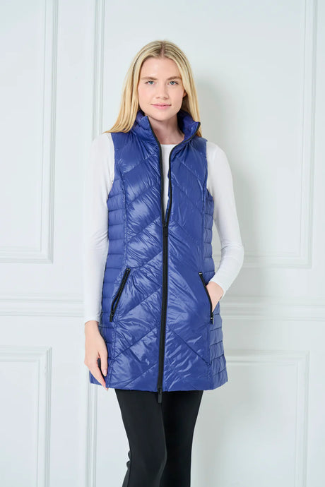 Anorak Chevron Quilted Long Vest | Assortment
