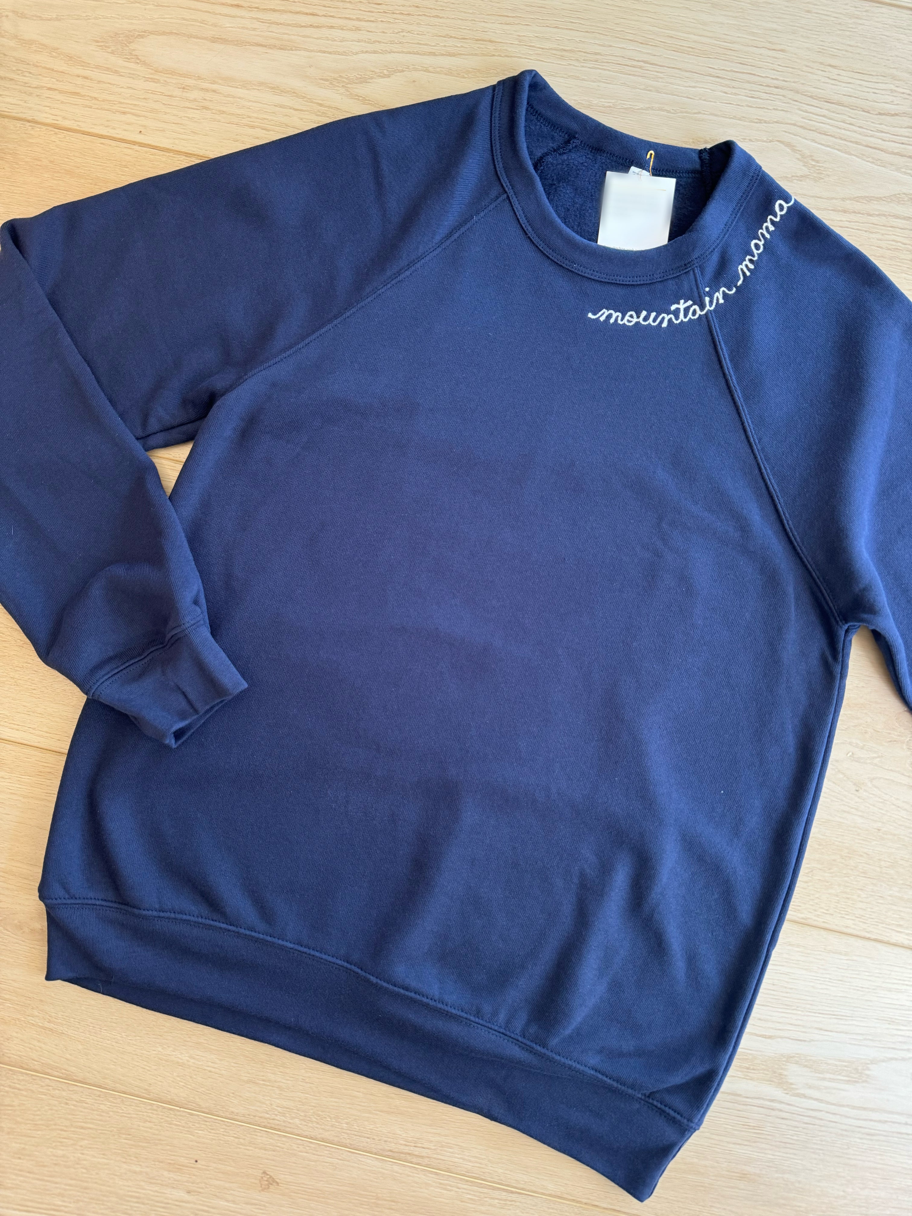 Mountain Mama Stitched Sweatshirt Navy