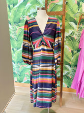 Load image into Gallery viewer, Vilagallo Shimmer Stripe Dress