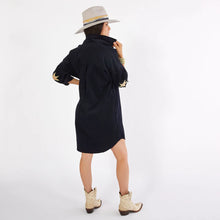 Load image into Gallery viewer, Caryn Lawn Preppy Dress | Black Corduroy
