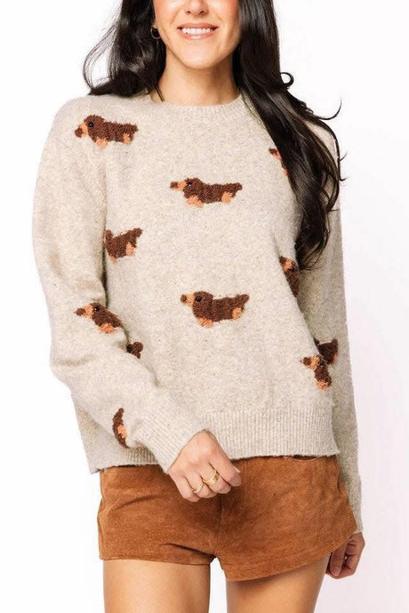 Queen Of Sparkles Dachshund Sweater | Weenie Dog