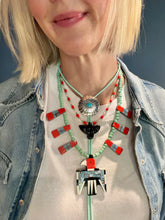 Load image into Gallery viewer, Gather Goods Thunderbird Inlay Turquoise Necklace