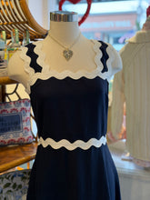 Load image into Gallery viewer, Ric Rac Midi Dress | Navy Blue