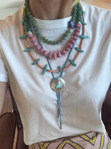 Gather Goods Navy Jade Heart Necklace