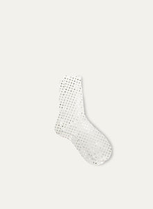 Maria De La Rosa Metallic Socks
