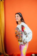 Load image into Gallery viewer, Queen Of Sparkles Feather Thanksgiving Turkey Sweater