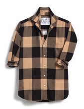 Load image into Gallery viewer, Frank &amp; Eileen Joedy Button Up | Tan &amp; Black Check Flannel