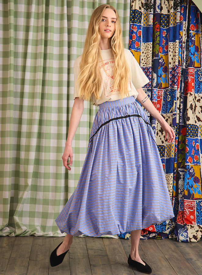 Hunter Bell Allegra Skirt | Marfa Stripe