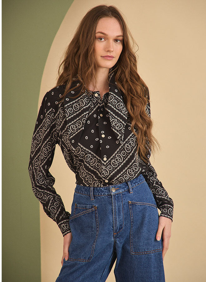 FINAL SALE Hunter Bell Frances Top | Aces Wild Black – Cat & Kate
