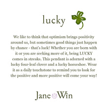 Load image into Gallery viewer, Jane Win LUCKY JW Elephant Original Pendant Coin | Bonne Chance
