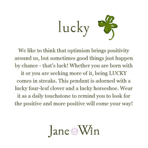 Jane Win LUCKY JW Elephant Original Pendant Coin | Bonne Chance