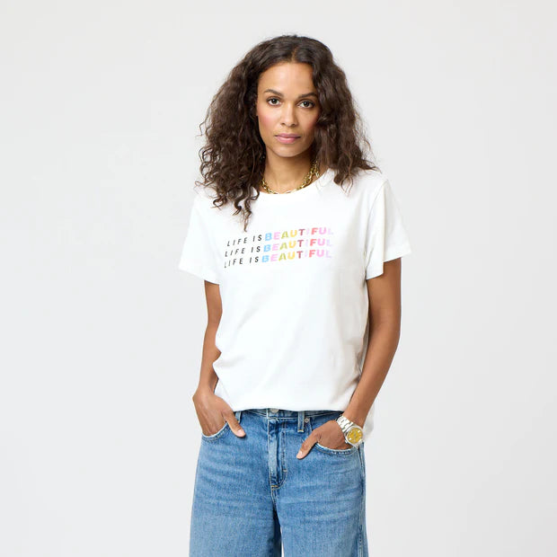 Kerri Rosenthal Suke Life Is Beautiful Tee