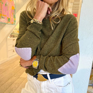 Kerri Rosenthal Patchwork Pullover | Army Green