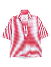 Load image into Gallery viewer, Frank &amp; Eileen Patty Short-Sleeve Popover Henley | Sailor Stripe