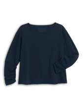 Load image into Gallery viewer, Frank &amp; Eileen Ella Long Sleeve Boatneck Tee Shirt | Classic Navy