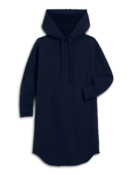 Frank & Eileen Mini James Hooded Dress | Tide Navy