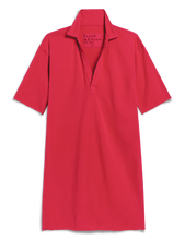 Load image into Gallery viewer, Frank &amp; Eileen Mini Emma Popover Henley Shirt Dress | Cherry Red