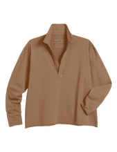 Load image into Gallery viewer, Frank &amp; Eileen Patrick Popover Henley | Vintage Jersey | Chai