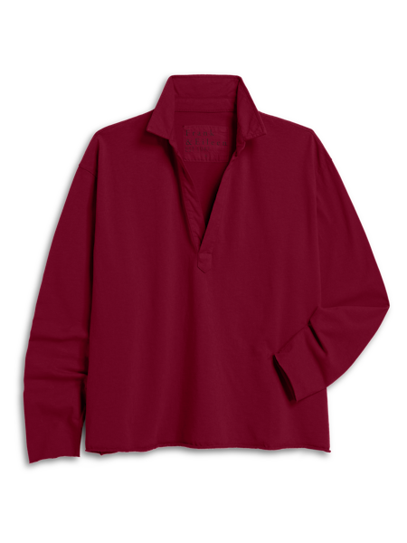 Frank & Eileen Patrick Popover Henley Tee | Garnet